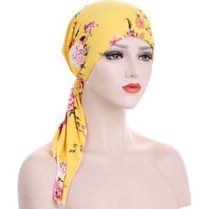 Luipaard Print Bloem Lint Skullies Mutsen Vrouwen Lente Zomer Katoenen Garen Vrouwen Hoeden Tulband Chemotherapie Cap