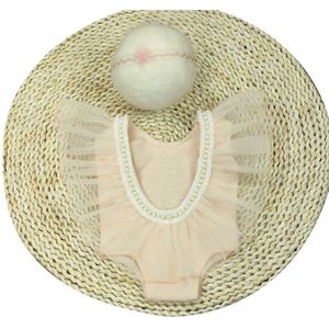 Mooie Babe Geboren Accesorios Foto Outfits Hoofdband En Jurk Set Ballet Thema Jongen/Meisje Kostuum Voor 0-2 maand