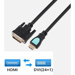 1080P 3D Hdmi Naar Dvi Hdmi Kabel DVI-D 24 + 1 Pin Adapter Kabels Voor Lcd Dvd Hdtv Xbox hoge Snelheid Dvi Naar Hdmi Kabel 1.5M 3M 5M