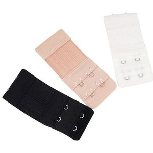 2 Rijen 2 Haken Bra Extenders Nylon Sluiting Strap Vrouwen Bra Strap Extender 3 Kleuren 1 Pcs