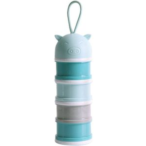 4-Layer Draagbare Babyvoeding Opbergdoos Onafhankelijke Gelaagde Melkpoeder Granen Cartoon Baby Melkpoeder Snack Doos