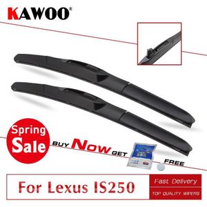 Kawoo 2 Pcs Auto Wisser 22 ""+ 20"" Voor Lexus IS250 (2006) auto Zachte Rubberen Windcreen Ruitenwissers Blades Auto Accessoires Styling