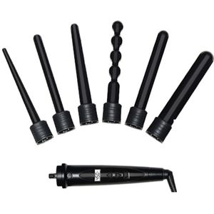 Multifunctionele 6 In 1 Curl Bar Lcd Curling Keramische Stijltang Machine Met 6x Vorm Vervanging Joint