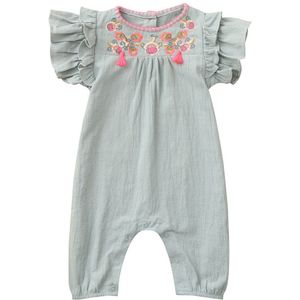 Sagace Zomer Borduren Pasgeboren Baby Kleding Bloemen Romper Bodysuit Outfits Sets Baby Meisje Kleding Baby Meisjes Baby Set