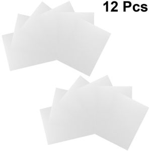 12Pcs 3D Leeg Stencil Template Stencil Sheets Pvc Transparante Stencils Voor Cricut Silhouet Machines Leeg Stencil Template