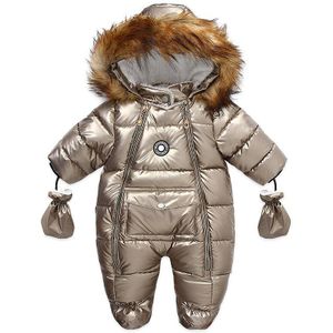 Winter Baby Kleding Peuter Jassen Jongens Rompertjes Mode Dikke Jumpsuit Meisjes Hooded Kleding Jas Snowsuit CHD015