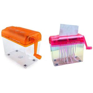 Mini Hand Shredder Draagbare Papiervernietiger A6 Handleiding Shredder Documenten Papier Snijgereedschap Home Office Desktop Briefpapier