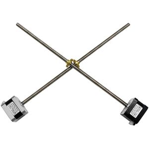 Nema17 Stappenmotor Met 300Mm Lood Schroef 17Hs3401 T8 Schroef Lood 300Mm 8Mm 42 Motor 42Bygh met Schroef Voor 3D Printer