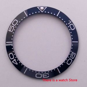 38 Mm Horloge Onderdelen Keramiek Bezel Met Witte Mark Insert Voor 40 Mm Automatische Horloges