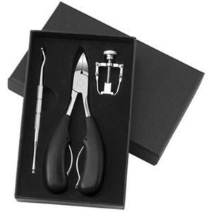 Rvs Nail Nipper Set Cuticle Pusher Ingegroeide Teennagel Remover Nail Care Cuticle Trimmer Nail Correctie Tool