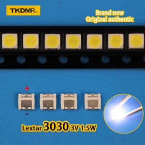 Tkdmr 100Pcs Lextar 3030 3V 1.5 W 350mA Smd Lamp Kralen Voor Led Tv Backlight Strip Bar Reparatie tv Koel Wit