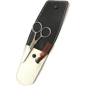 Snor Wenkbrauw Trimmer Mannen Baard Schaar Rvs Shear Cutter Care Medeplichtige Schaar Kam Kit