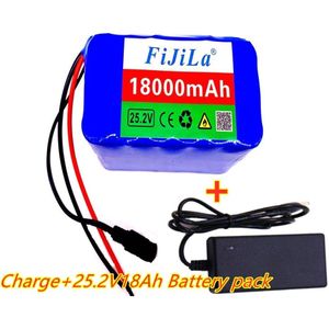 6s3p 24V 18Ah 18650 Batterij Lithium Batterij 25.2V 18000Mah Elektrische Fiets Bromfiets/Elektrische/Li Ion batterij Met Oplader