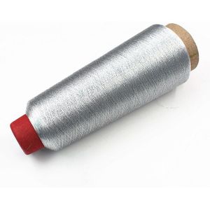 Rood/Groen/Goud/Zilver Computer Kruissteek Discussies Duurzaam Overlock Naaimachine Lijn Textiel Metalen Garen geweven Lijn 2300 M