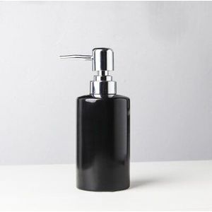 Eenvoudige zwart wit zeepdispenser lotion tank home hotel keramische druk douchegel hand zeep fles zeepdispenser Set mx4121545