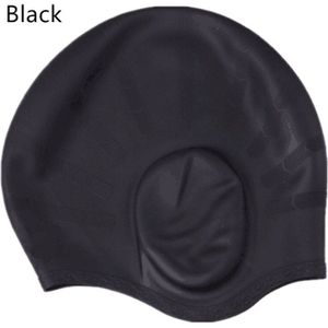 Unisex Badmuts Silicone Waterdicht Oor Cover Bescherming Zwemmen Hoed Lange Haar Hoed voor Mannen Vrouwen Zwembad Sport Badmode Surf