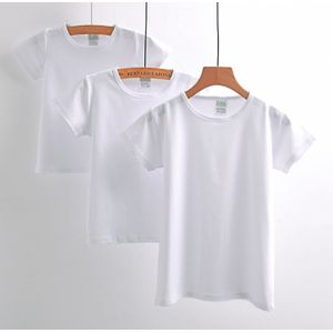 5 Stks/partij Sublimatie Lege Witte Modale Kinderen T-shirt S,M,L, Xl, Xxl, xxxl Warmte Pers Dye Sublimatie Inkt Transfer