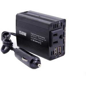 Auto Power Inverter Charger DC 12V naar AC 220V 150W Dual 5V USB charger Vehicle USB adapter