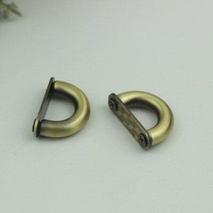 2PCS D-Ring Gesp Metalen Hardware Accessoires Voor DIY Handgemaakte Craft Handtas Tas Decoratie Materialen