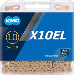 Kmc X10EL X10 116L Semi-Hollow Gold Fietsketting Extra Licht Dubbele X Duurzaamheid Road Race Kettingen Mtb 10 speed Fietsen Chain