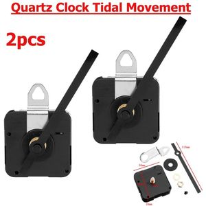 2Pc Voor Tij Quartz Controlled Klok Beweging Motor Mechanisme 115Mm Handen Fitting Klassieke Opknoping Zwart Quartz Horloge Muur klok
