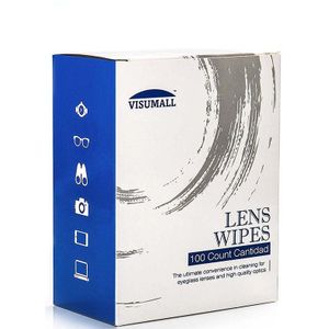 100 Visumall Microfiber Lens Schoonmaakdoekjes Brillen Telefoon Tablet Cleaner Тряпки Для Очков Optische Doekjes 2 Packs