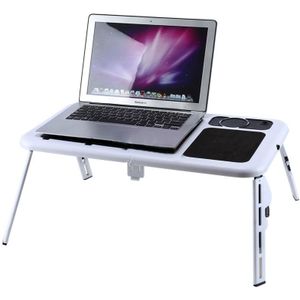 NOCM-Laptop Bureau Opvouwbare Tafel e-Tafel Bed USB Cooling Fans Stand TV Tray