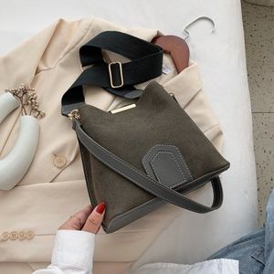 Suede Schoudertas Vrouwelijke Toevallige Split Lederen Vrouwen Handtassen Eenvoudige Crossbody Tassen Voor Vrouwen Messenger Bags Sac