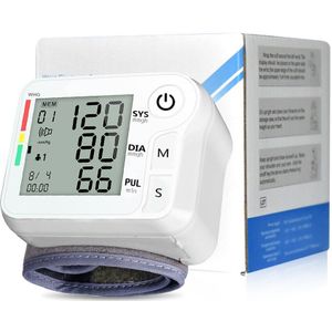 Automatische Digitale Lcd Display Pols Bloeddrukmeter Heart Beat Rate Pulse Meter Meet Tonometer Bovenarm Bloed Pressur