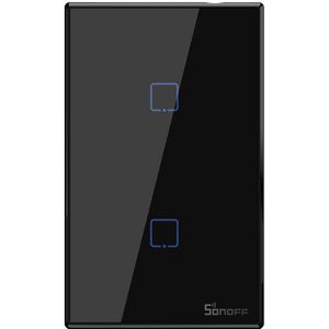 Sonoff T2/T3 Ons Wifi Smart Wall Touch Schakelaar Met Grens 1/2/3 Gang Afstandsbediening Wifi Licht schakelaars Voor Smart Home Automation
