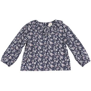 Leuke Meisjes Blouse Bloem Mouwen Kraag Blouse Puff Tops Baby Effen Meisje Meisjes Kleding