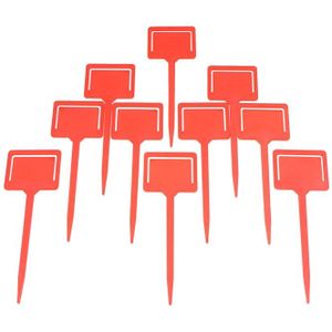 10Pcs T Shape Label Waterdichte Record Plaat Kwekerij Premium Label Plastic Plant Tuin Plant Pot Planter Plantaardige Label Tag