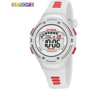 SYNOKE Horloge Kids 50M Waterdicht Student Kinderen Horloge Digitale LED Alarm Datum Casual Sport Horloges Voor Jongens Meisjes reloj