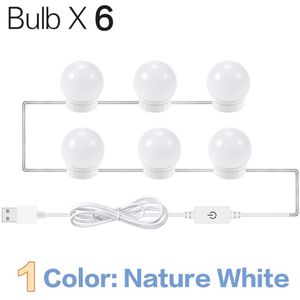 USB 12V maquiagem profissional completa Make-Up Light Led Lamp Spiegel Lamp 3-Kleur Dimbare Kaptafel Cosmetische licht