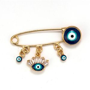 Meibeads Etnische Stijl Blue Evil Eye Broche & Pin Voor Vrouwen Mannen Mode Goud Kleur Hart Olifant Charm Animal Broches sieraden