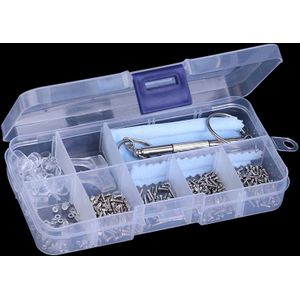 1Set Zonnebril Reparatie Tool Brillen Schroeven Sets Noten Neusriemhoes Optische Repair Tool Onderdelen Diverse Kit
