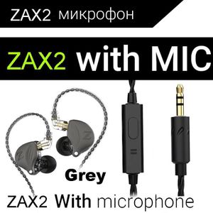 Qkz ZAX2 Zex Pro 1 Dynamische In Ear Monitor Oordopjes Afneembare Kabel Hoofdtelefoon Noice Cancelling Sport Game Headset