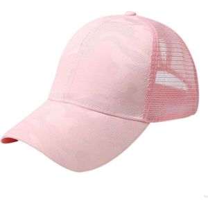 Paardenstaart Baseball Cap Mode Vrouwen Meisje Verstelbare Ademende Zomer Zonnehoed Mesh Tennis Hoeden Casual Sport Caps Unisex