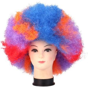 Volwassen Kids Party Clown Hoofddeksels Krullend Circus Fancy Dress Haar Pruiken Explosie Verjaardag Bruiloft Prestaties Rekwisieten Levert