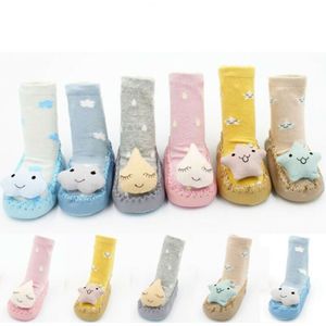 Leuke Peuter Antislip Boot Sokken Kids Baby Girl Cartoon Warme Schoenen Anti-slip Slipper