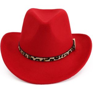 Men Women Wool Western Cowboy Hat With Belt Wide Brim Jazz Hat Sombrero Hombre Hat Church Hat