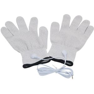 Geleidende Zilveren Vezel Tens/Ems Elektrode Therapie Handschoenen + Sokken + Bracers + Kabel Elektrotherapie Unit Voor Phycical therapie