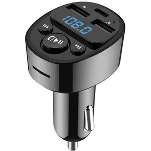 Dual Usb-poorten Auto MP3 Speler Handsfree Bellen Muziek Speler Bt Draadloze Fm Zenders Radio Led Verlichting Tf kaart/U Disk