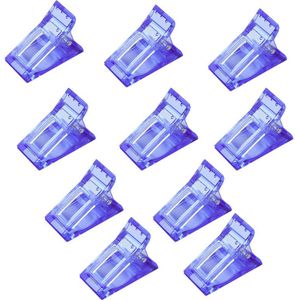 10Pcs Nail Clip Kleurrijke Plastic Nagellak Remover Clip Manicure Art Builder Gereedschappen Voor Vinger Building Gel Extension Clam