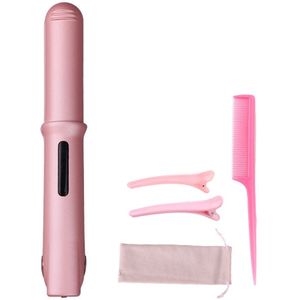 Draadloze Haar Ijzeren Gegolfd Plaat Elektrische Krultang Krul Modelling Gereedschap Anti-Brandwonden Kam Snelle Verwarming Haar Steil