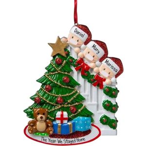 Diy Naam Wensen Hars C Santa Masker Familie Kerst Hanger Woondecoratie