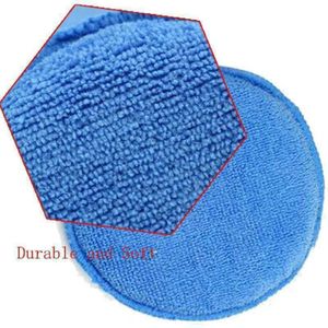 10Pcs Spons Auto Wassen Schuim Microfiber Waxen 4.7 Inch Blauw Supplies