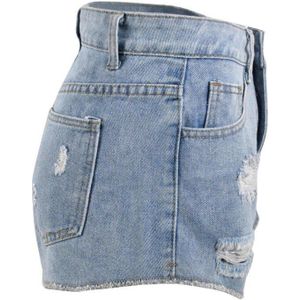 Cm. Yaya Vrouwen Gat Gewassen Jeans Shorts Mode Shorts Zonder Belt S-5XL