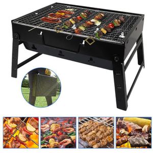Bbq Barbecue Grill Portable Voor Outdoor Camping Picknick Brander 35X27Cm Houtskool Camping Barbecue Oven Grille Barbecue