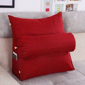 Stereo Wedge Vorm Rugleuning Kussen Verstelbare Wasbare Katoen Linnen Sofa Taille Kussens Bed Rest Moederschap Ligstoel Kussens